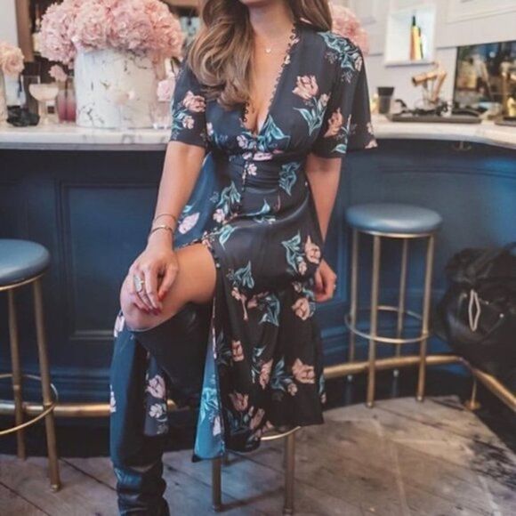 Nicholas 'Piper' Floral Silk Dress - Picture 1 of 10